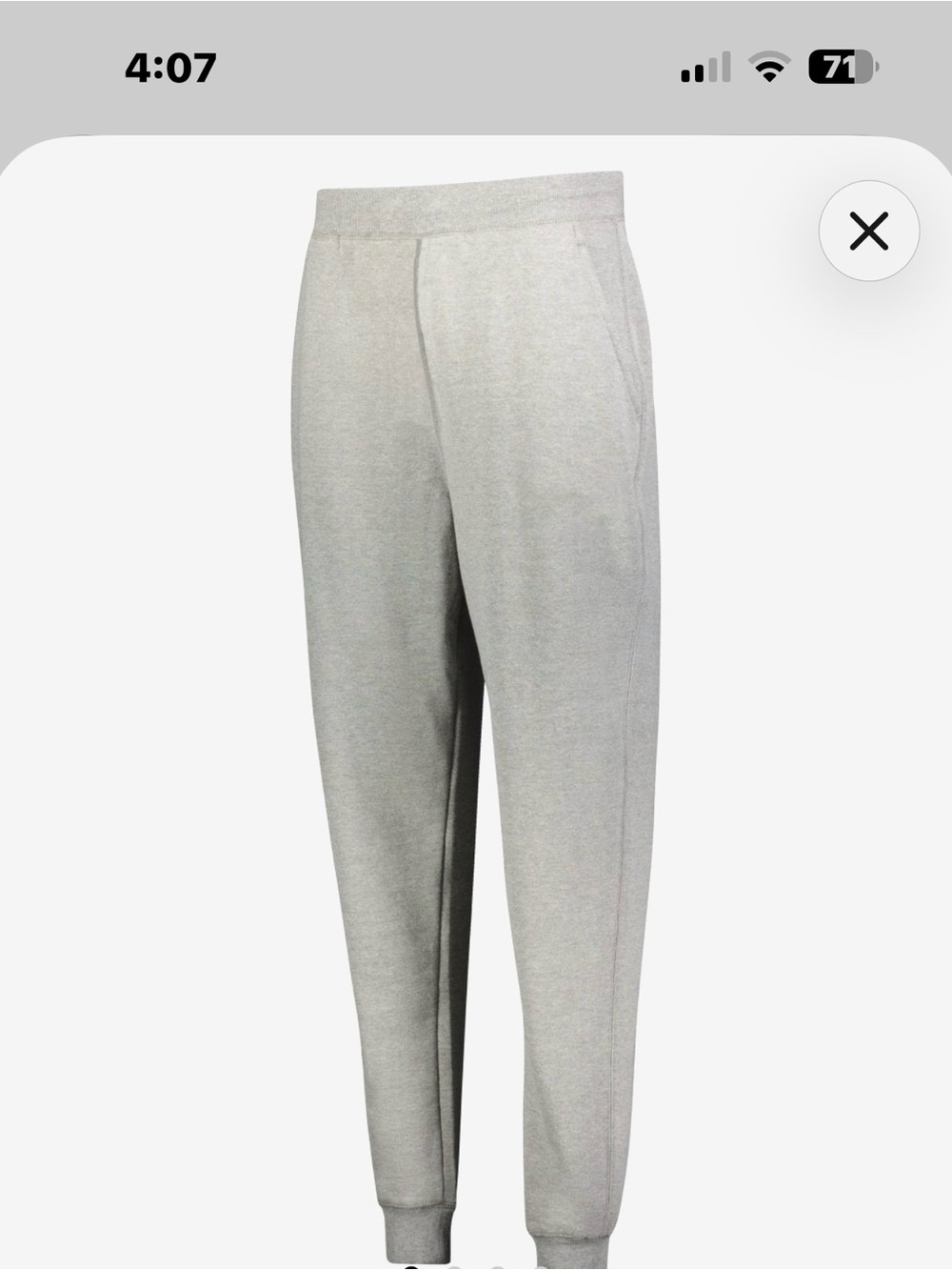 NWT Youth Unisex Holloway Charcoal Heather Fleece Jogger